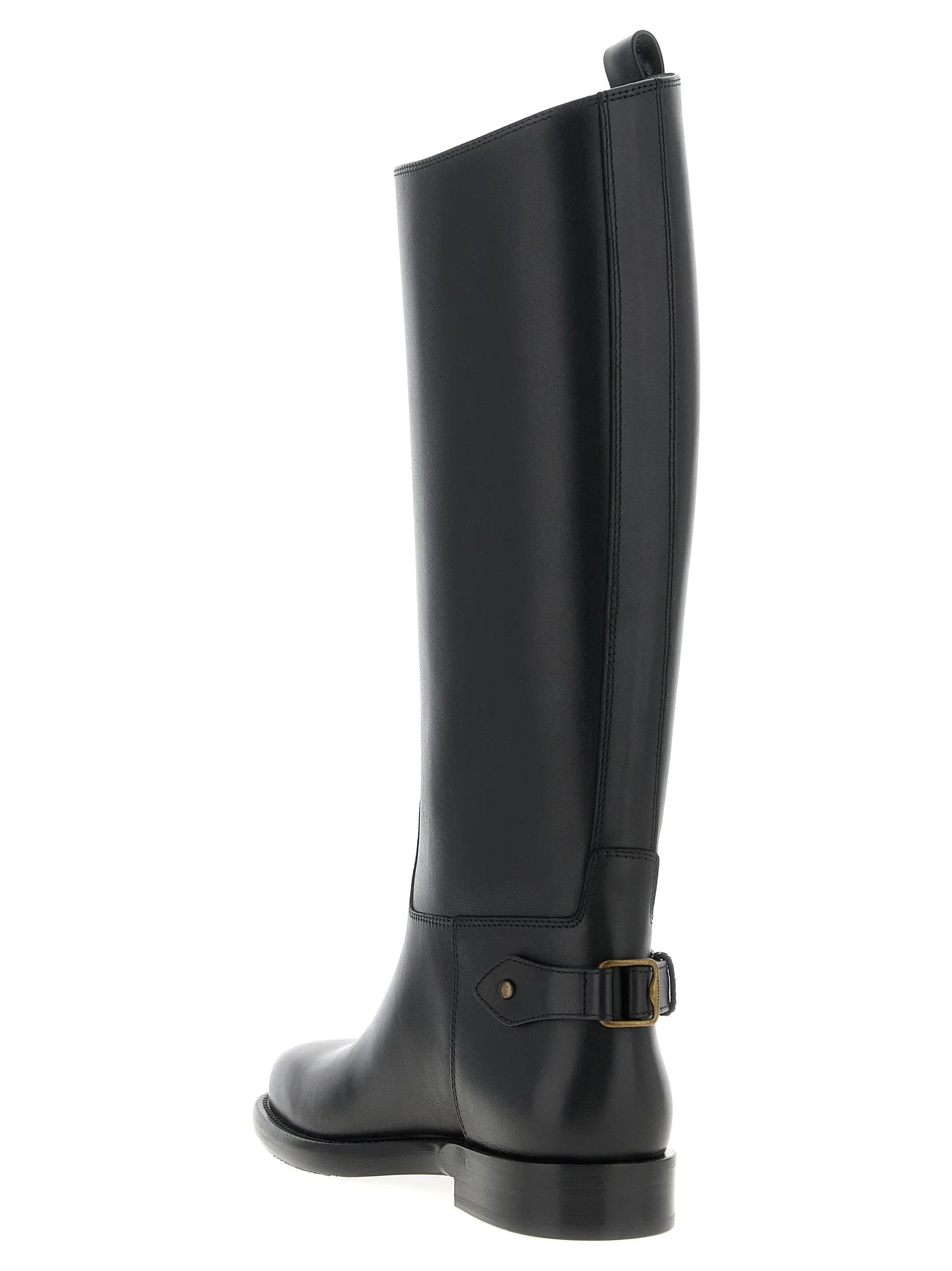 Burberry Black Calfskin Over The Knee - EU37/US7