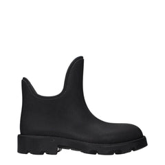 Burberry Black Cotton Ankle Boots - EU39/US9