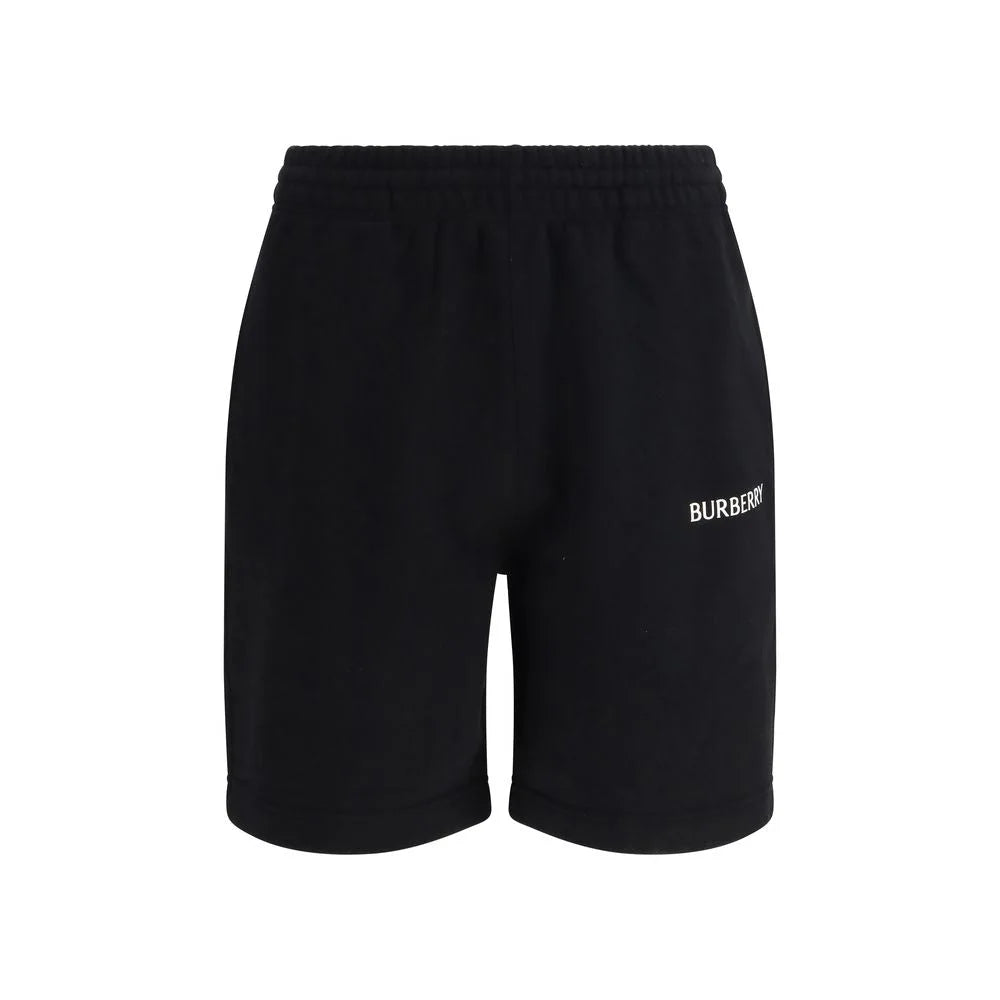 Shorts Bermuda in Cotone Nero Burberry