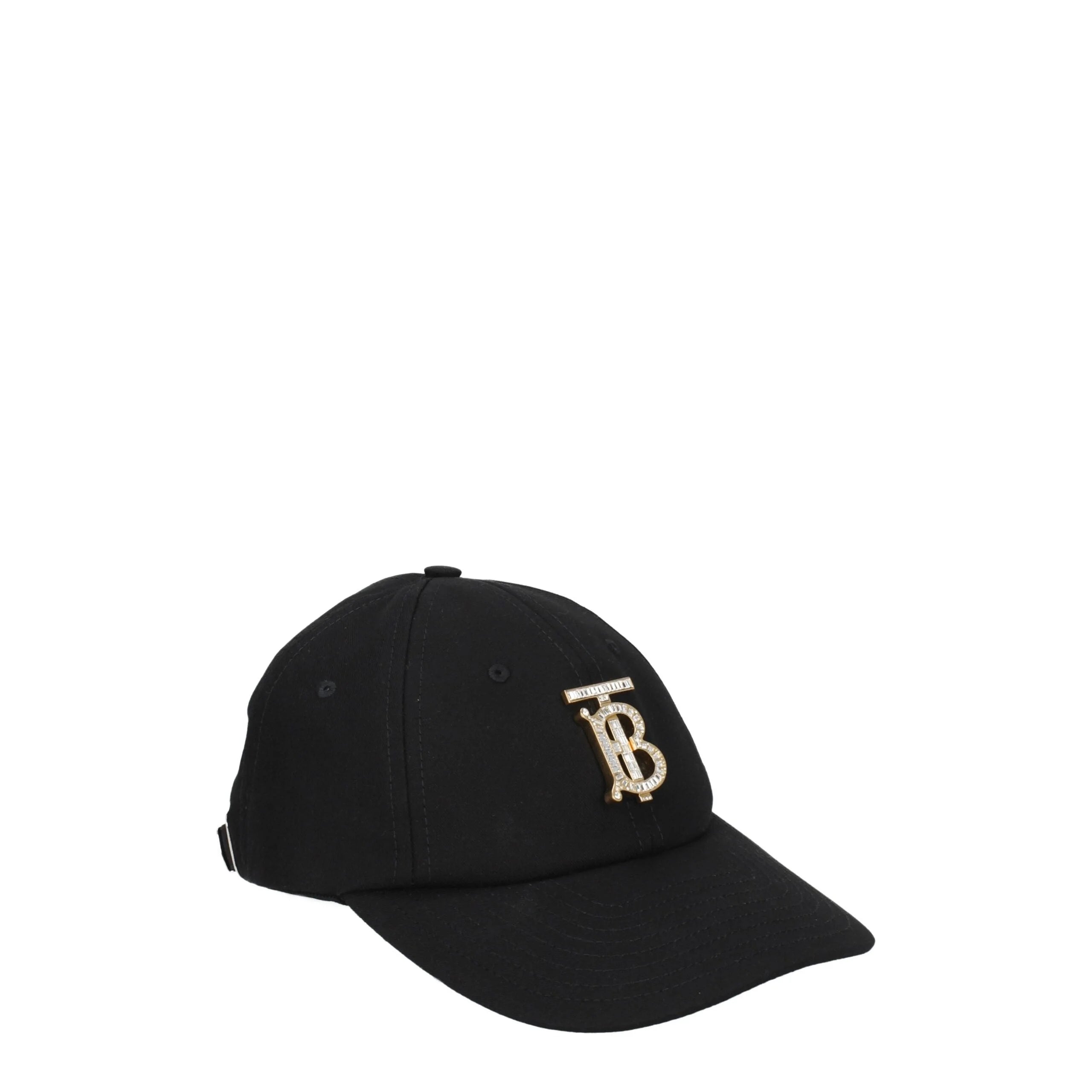 Burberry Black Cotton Caps (Baseball Hat) - Baseball Caps