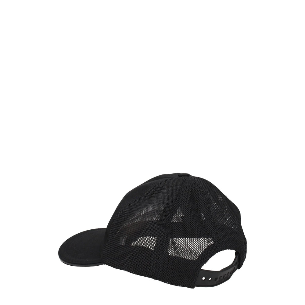 Burberry Black Cotton Caps (Baseball Hat) - XS