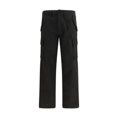 Burberry Black Cotton Cargo Pants