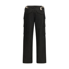 Burberry Black Cotton Cargo Pants