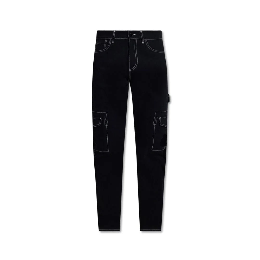 Burberry Black Cotton Cargo Pants - W31