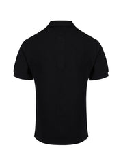Burberry Black Cotton Collared Polo Shirt - Polos