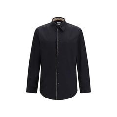 Burberry Black Cotton Dress Shirt