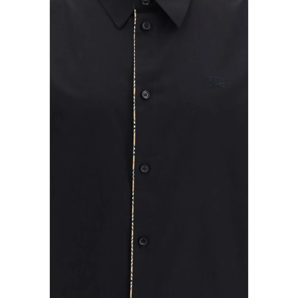 Burberry Black Cotton Dress Shirt
