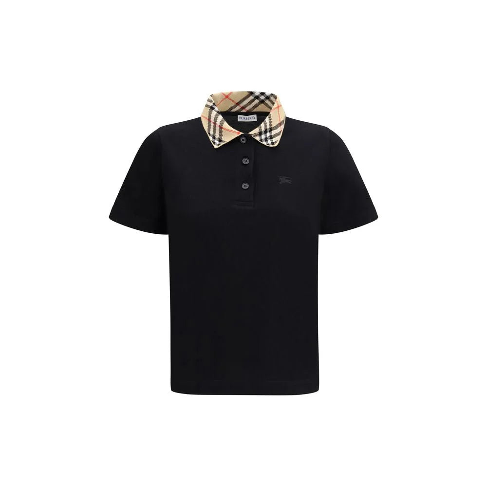 Burberry Black Cotton Polo Shirt - XS