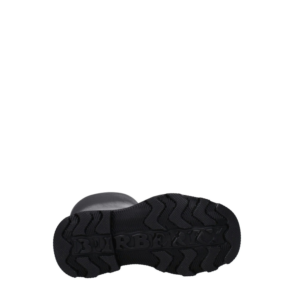 Burberry Sorte Gummistøvler i Bomull