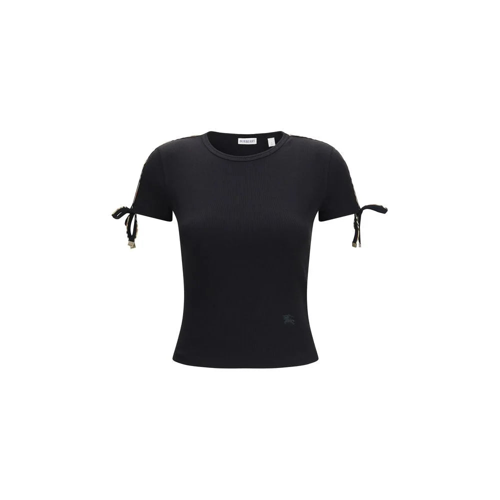 Burberry Black Cotton T-Shirt