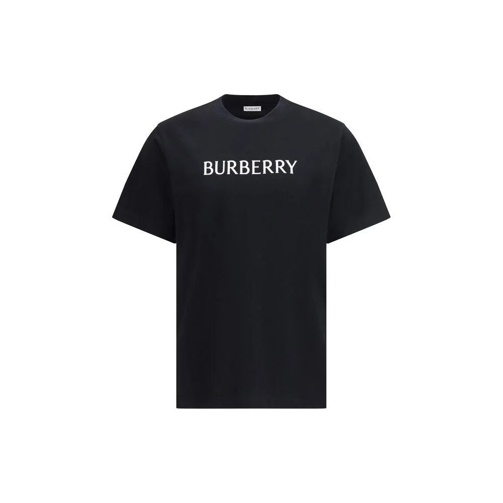 Burberry Black Cotton T-Shirt - L