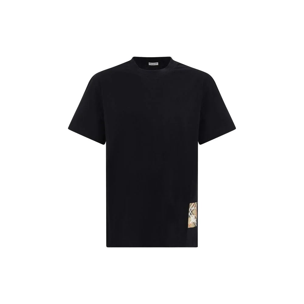 Burberry Black Cotton T-Shirt - L