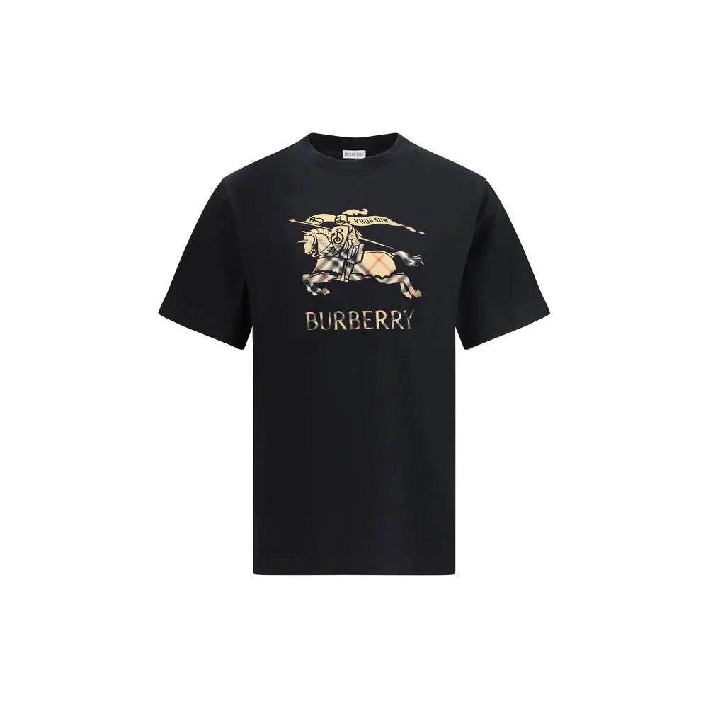 Burberry Black Cotton T-Shirt - M