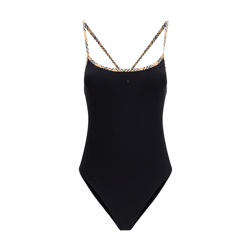 Burberry Black Elastane One-Piece Swimsuit