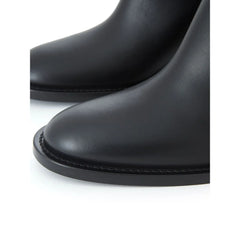 Burberry Black Leather Boot - Boots