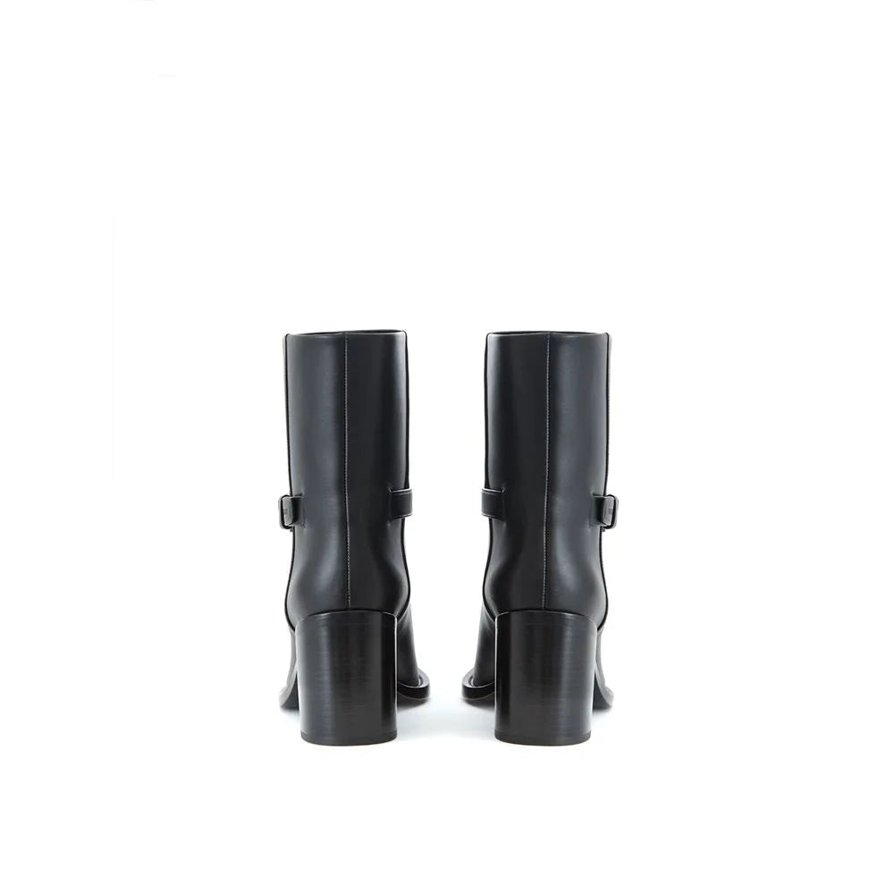 Burberry Black Leather Boot - Boots