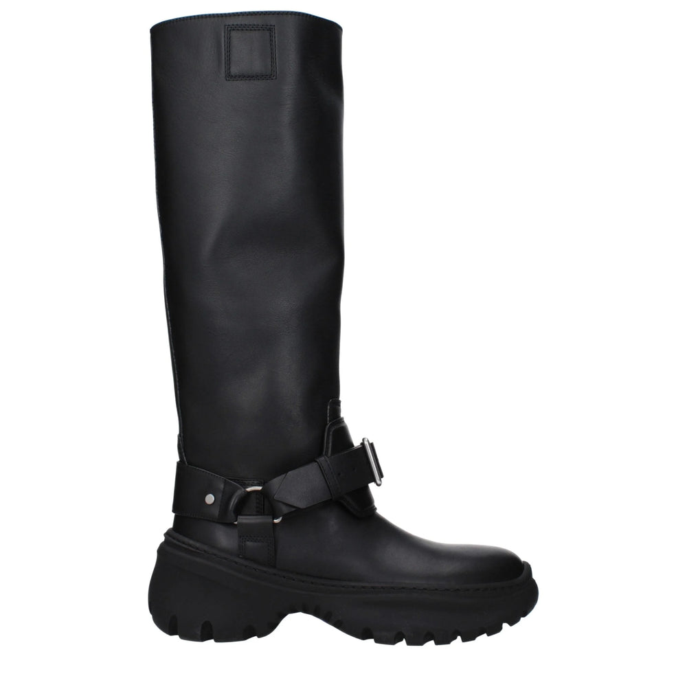 Burberry Black Leather Boots