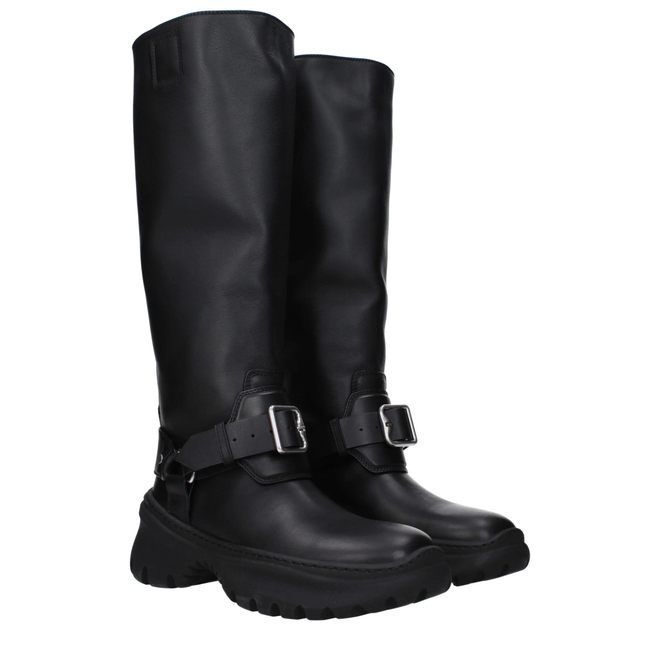 Burberry Black Leather Boots