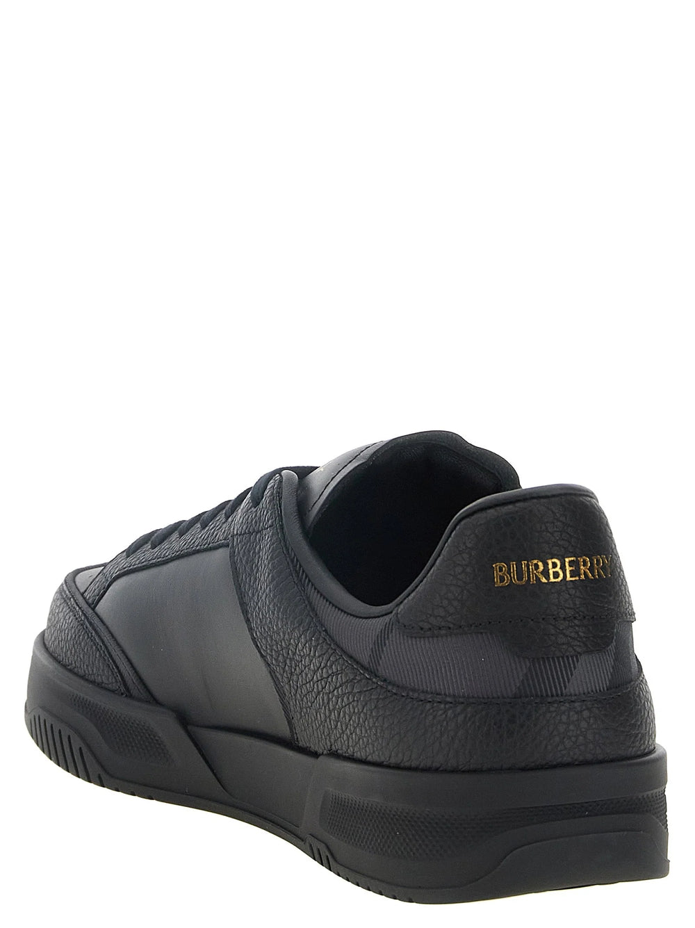 Burberry Black Leather Chunky Sneakers