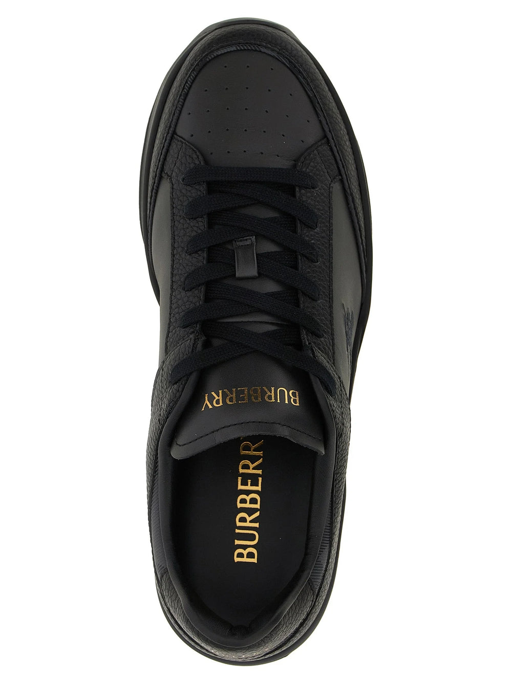 Burberry Black Leather Chunky Sneakers