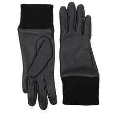 Burberry Black Leather Gloves - 7|S