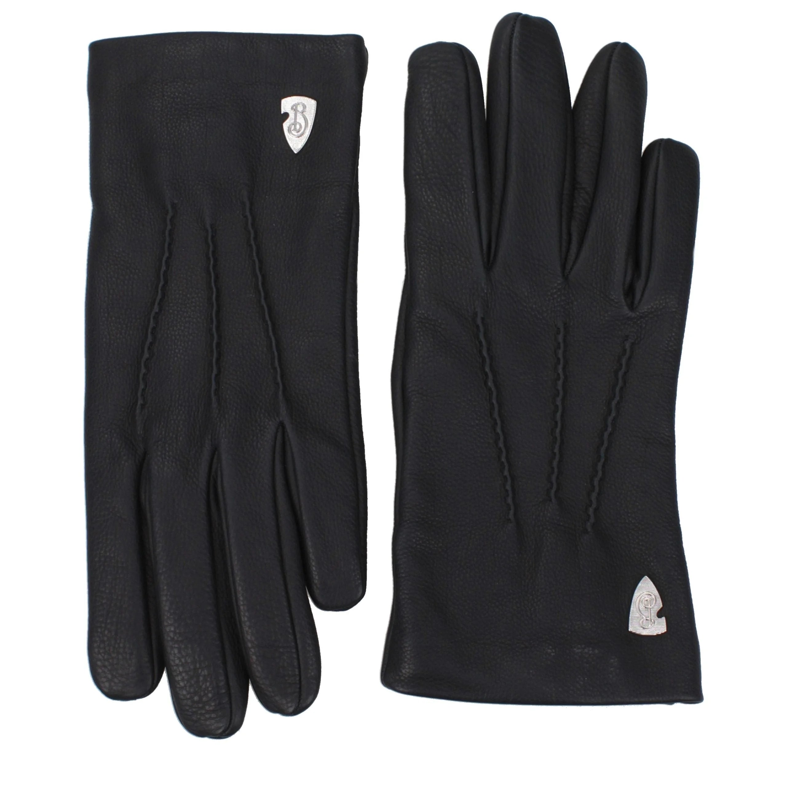 Burberry Black Leather Gloves - 8|M