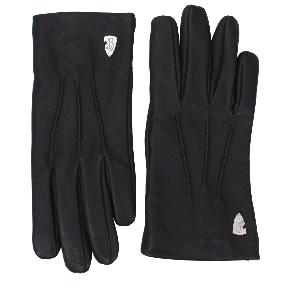 Burberry Black Leather Gloves - 8|M