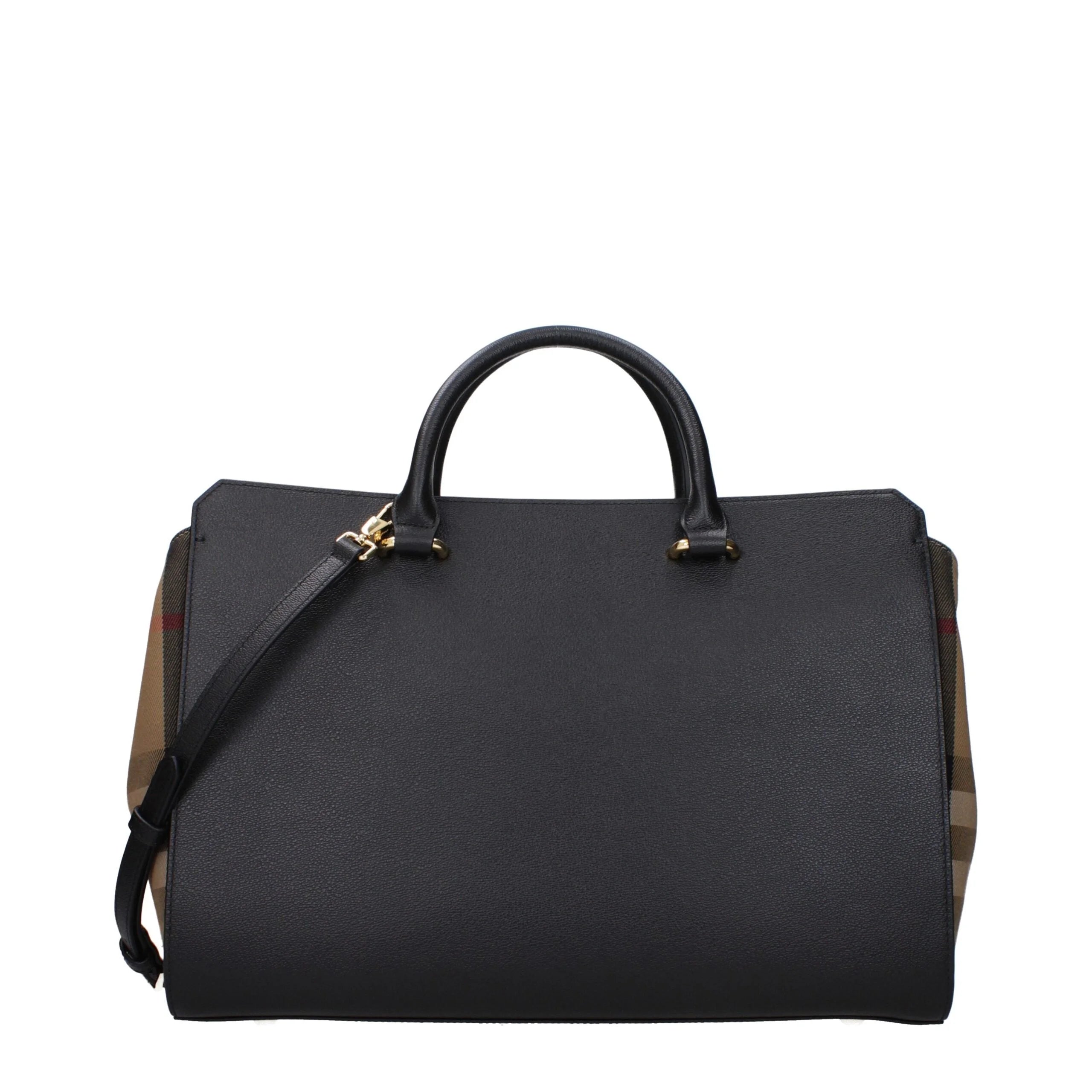 Burberry Black Leather Handbags