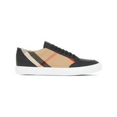 Burberry Black Leather New Salmond Sneakers - Sneakers