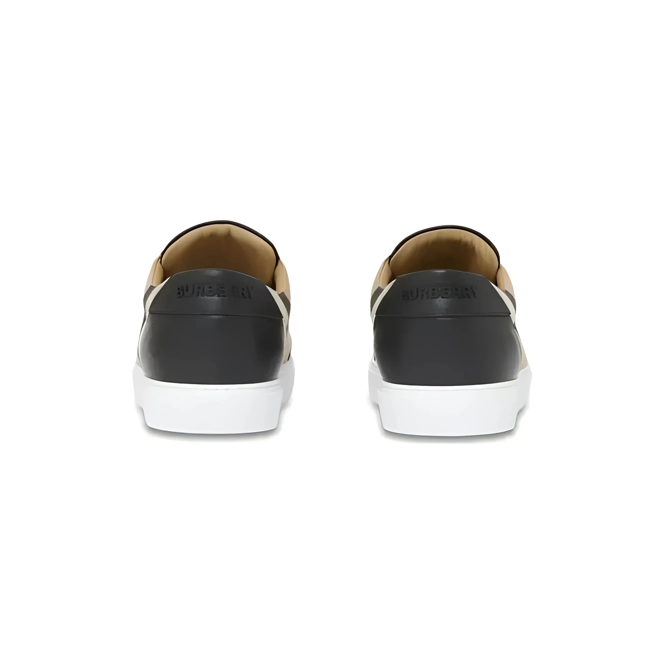 Burberry Black Leather New Salmond Sneakers - Sneakers
