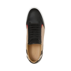Burberry Black Leather New Salmond Sneakers - Sneakers