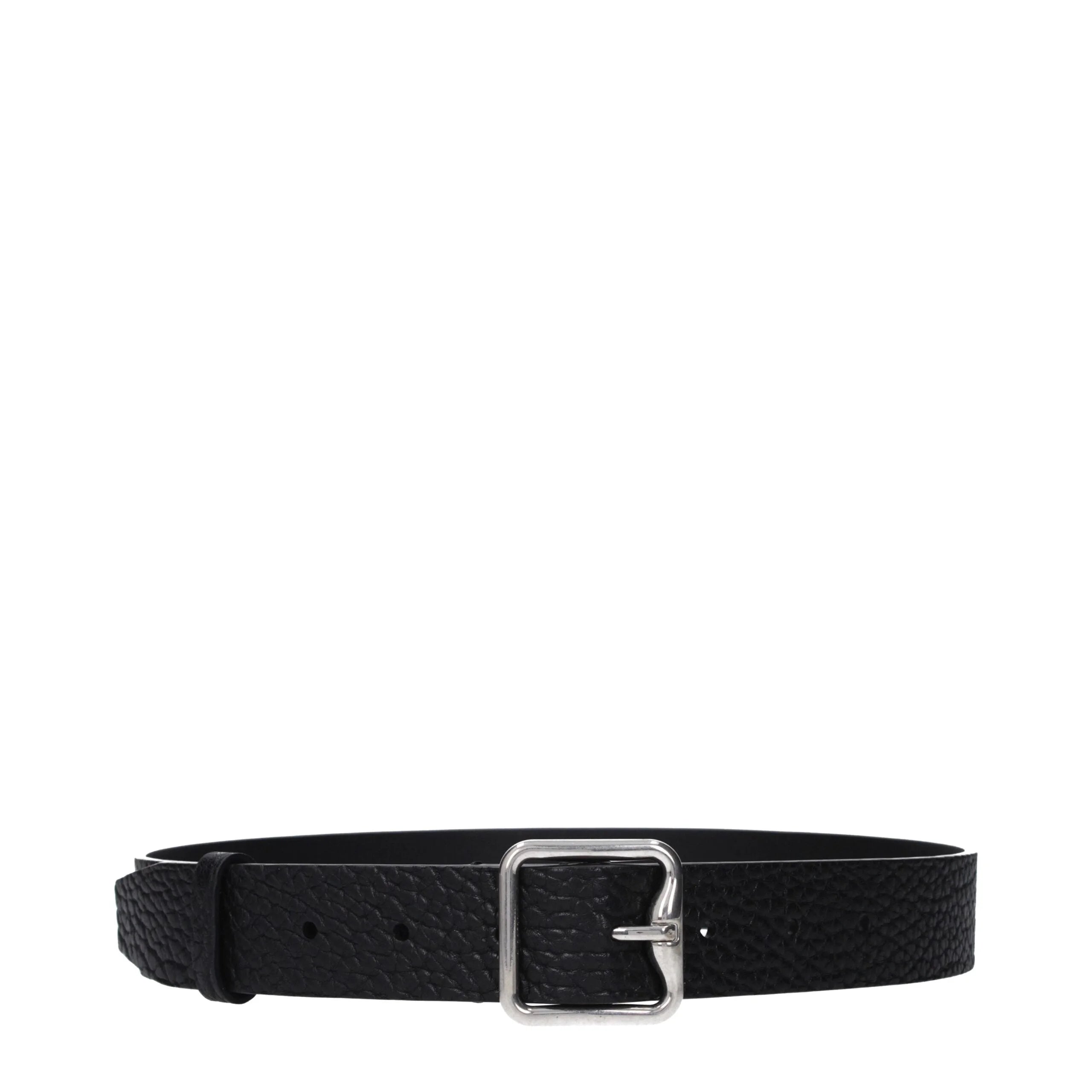Burberry Black Leather Regular Belt