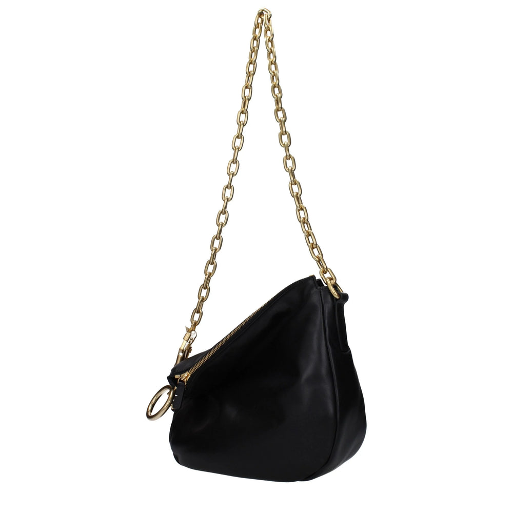 Burberry Black Leather Shoulder Bags