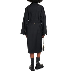 Burberry Black Polyester Coat - 40