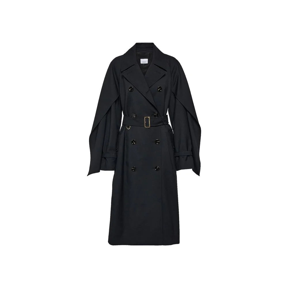 Burberry Black Polyester Coat - 40