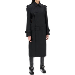 Burberry Black Polyester Coat - 42