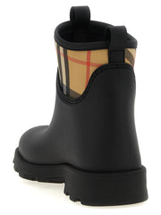 Burberry Black Rubber Ankle Boots - EU 40 | US 7