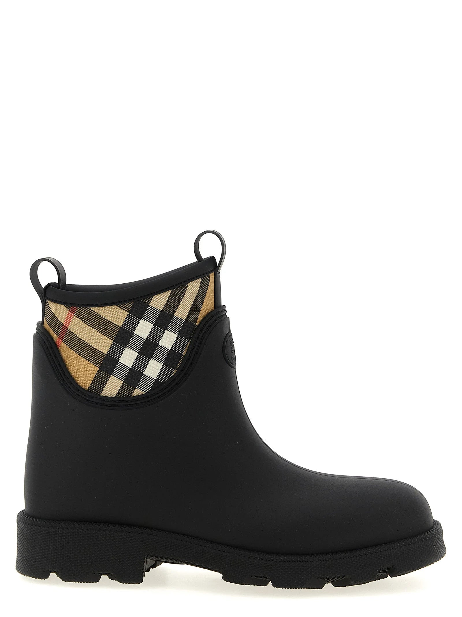Burberry Black Rubber Ankle Boots - EU 40 | US 7
