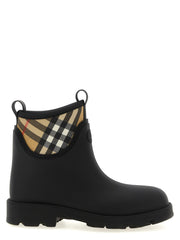 Burberry Black Rubber Ankle Boots - EU 40 | US 7