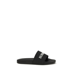 Burberry Black Rubber Sandals