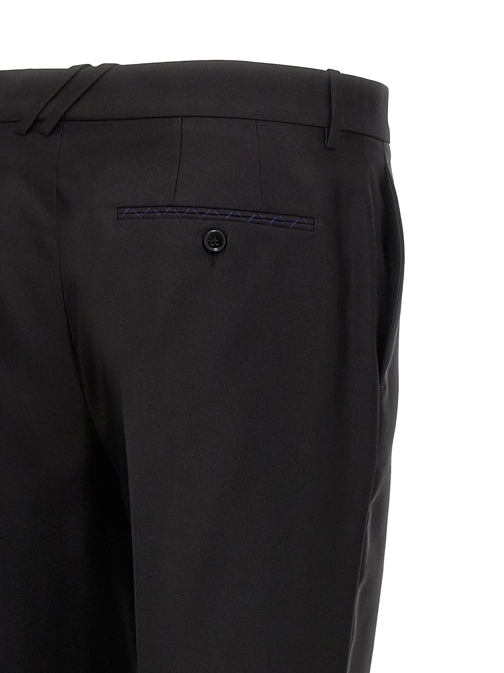 Burberry Black Virgin Wool Dress Pants - IT52 | XL