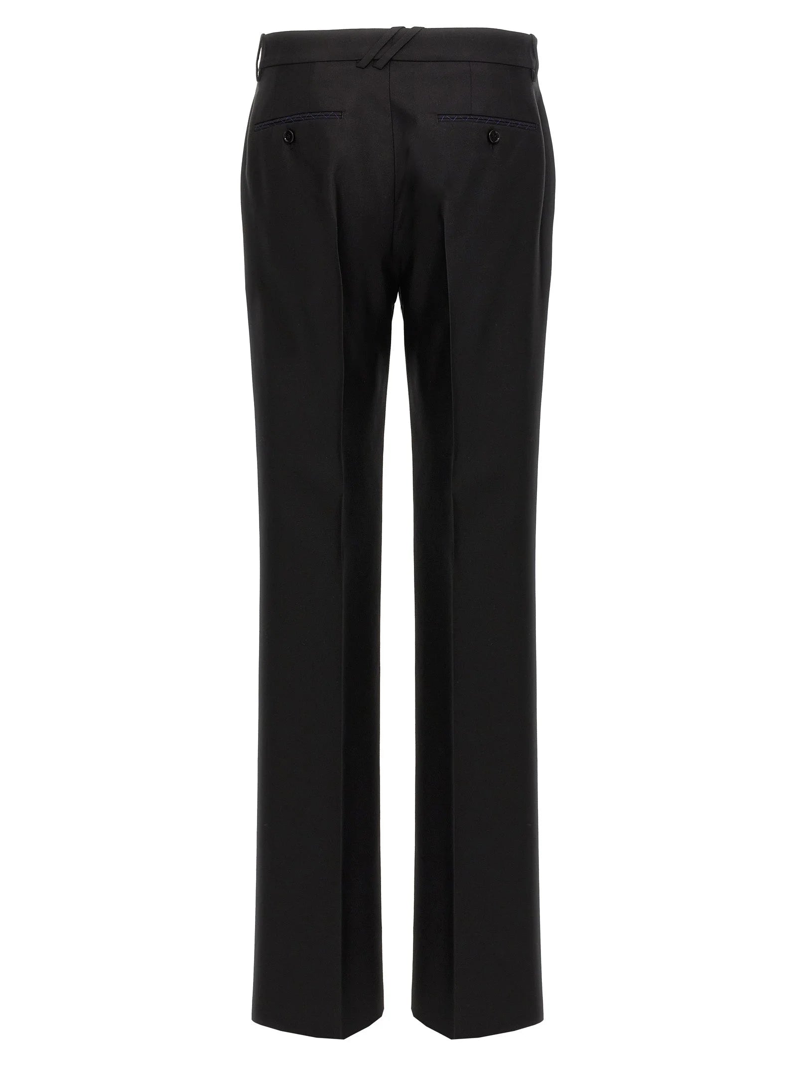 Burberry Black Virgin Wool Dress Pants - IT52 | XL