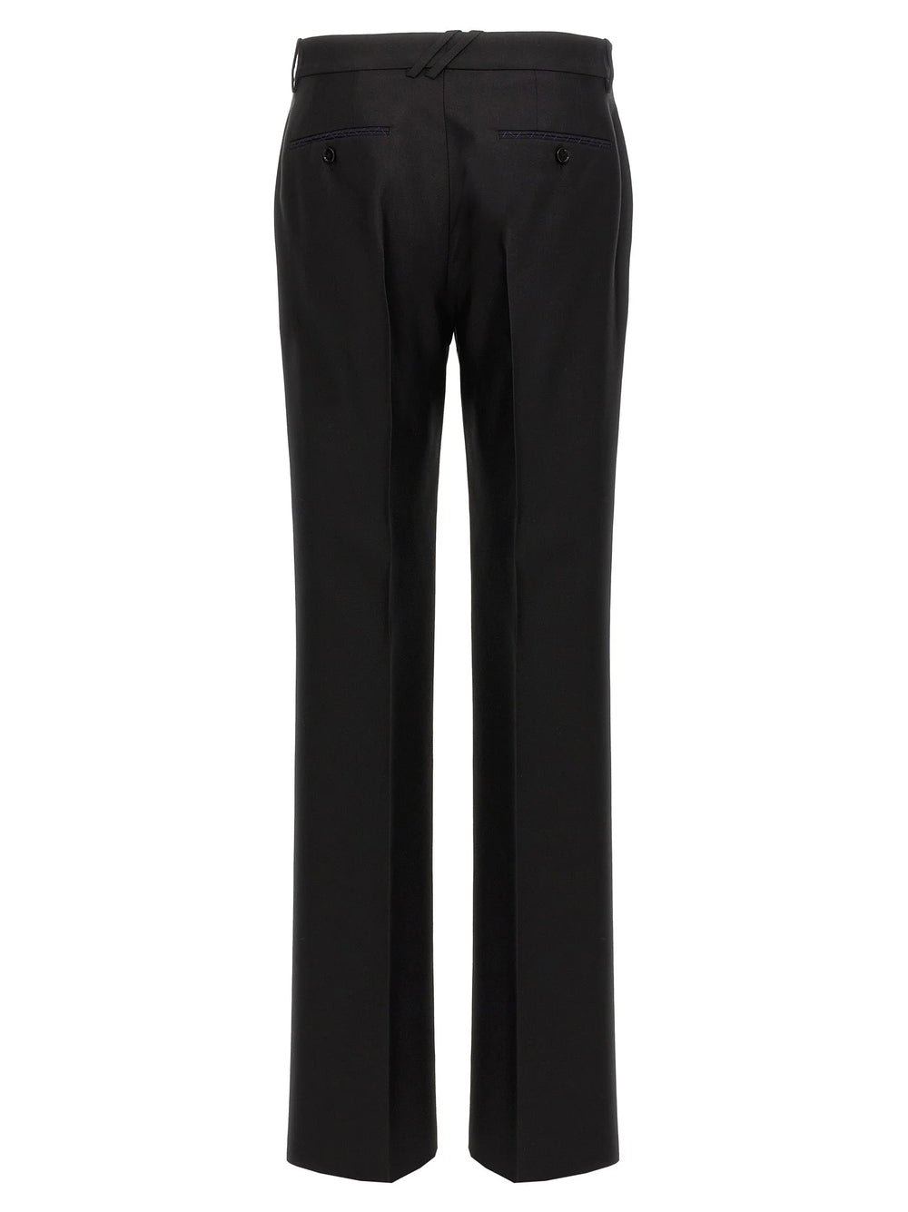 Burberry Black Virgin Wool Dress Pants - IT52 | XL