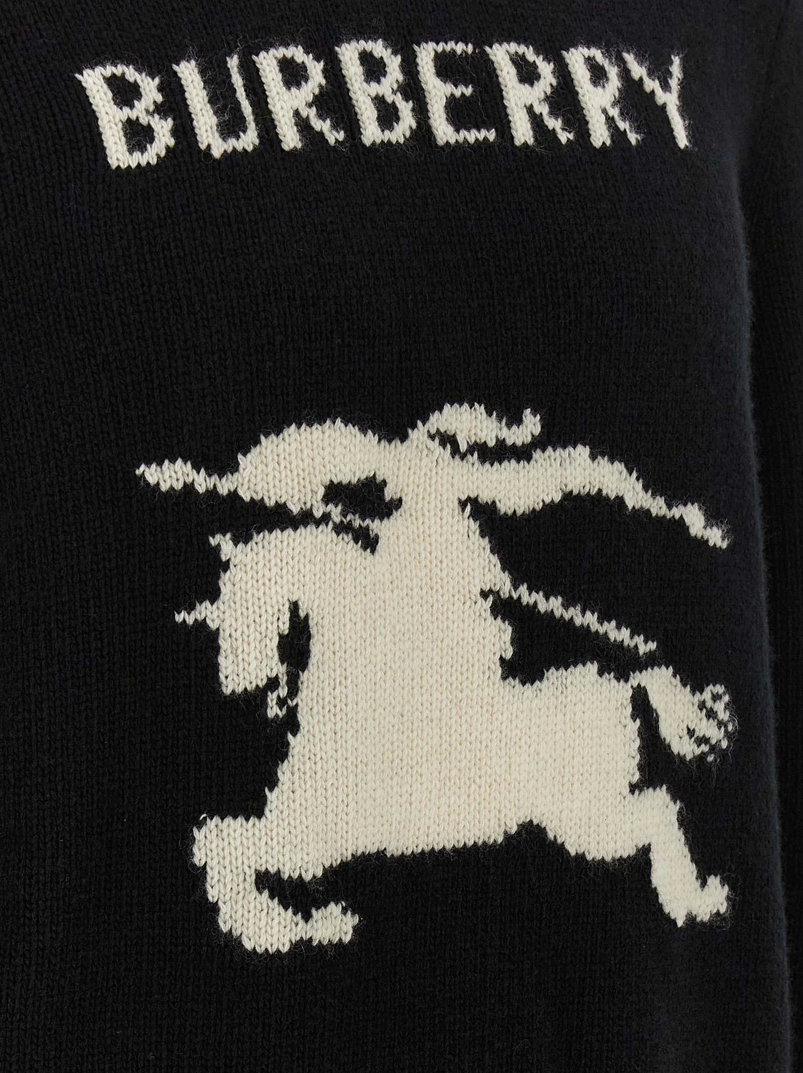 Burberry Black Wool Cardigan