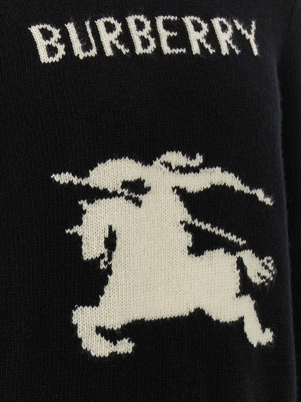 Burberry Black Wool Cardigan