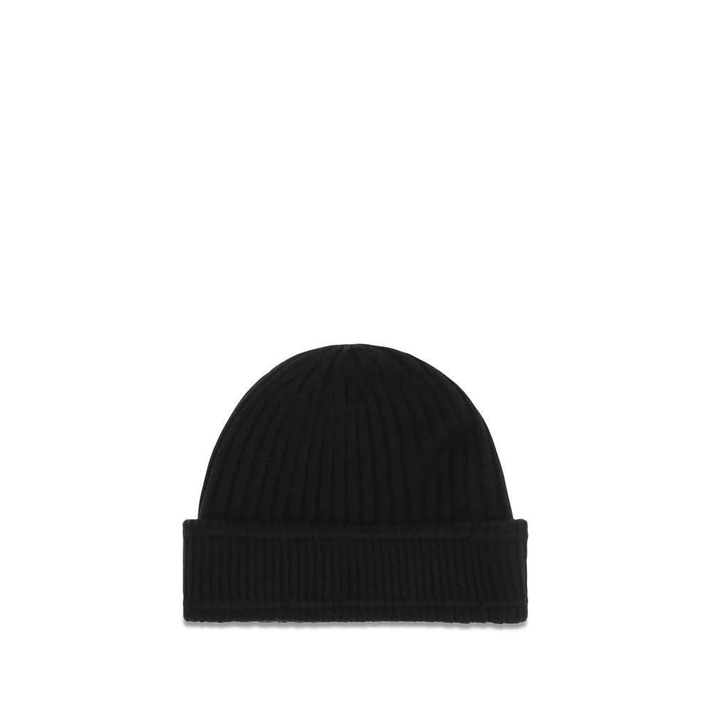 Burberry Black Wool Oves Aries Beanie - UNI