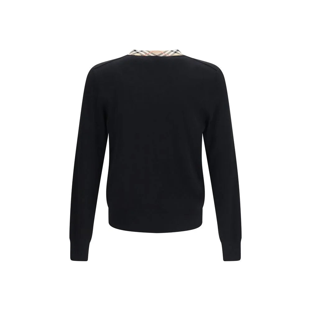 Burberry Black Wool Oves Aries Sweatshirt