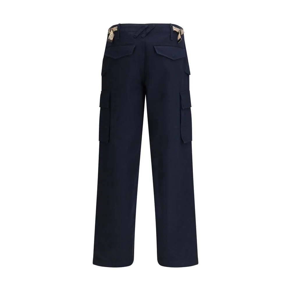 Burberry Blue Cotton Cargo Pants