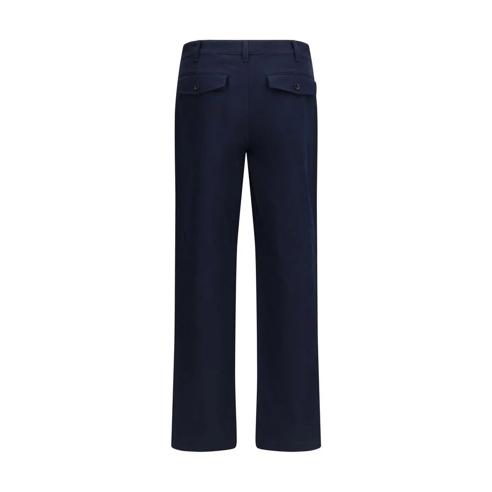 Burberry Blue Cotton Chino Pants