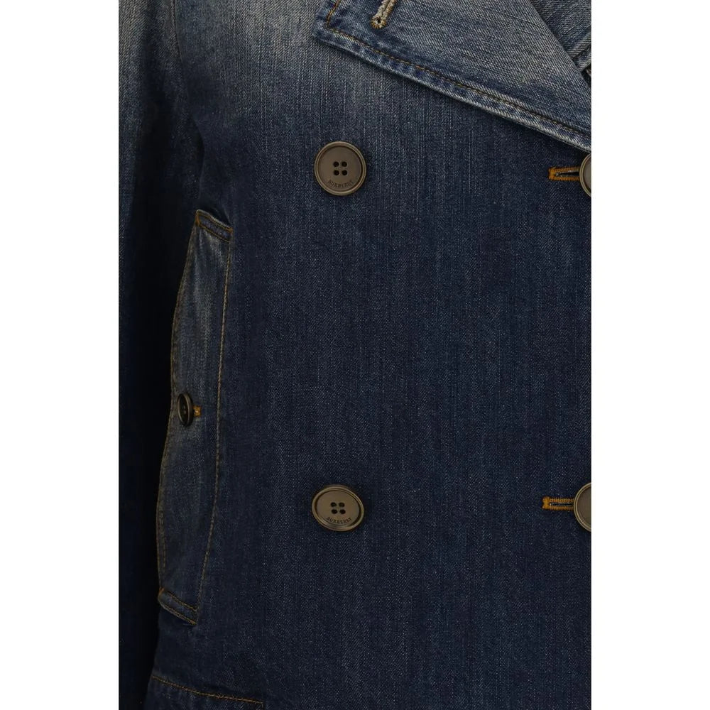 Burberry Blue Cotton Denim Jacket